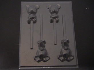 287sp Famous Baby Mouse Boy and Girl Chocolate Candy Lollipop Mold